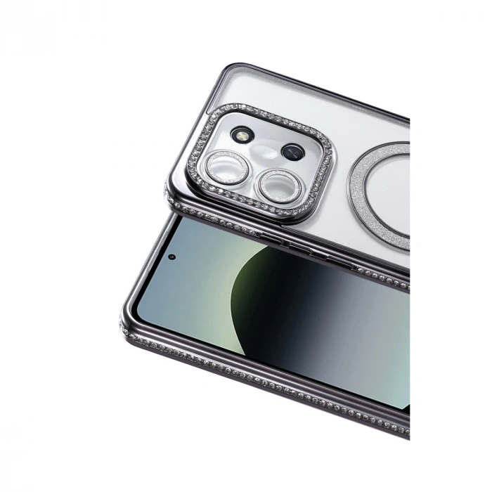 Xiaomi Redmi 15c 4g Joke Simli Magneticsafe Kılıf - Siyah