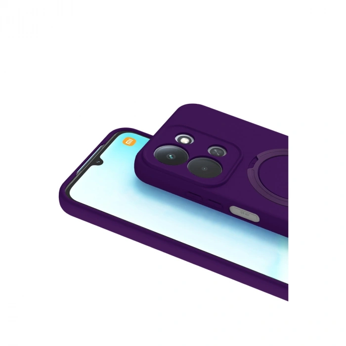 Xiaomi Redmi 15c 4g Regal Magsafe Standlı Kapak - Derin Mor