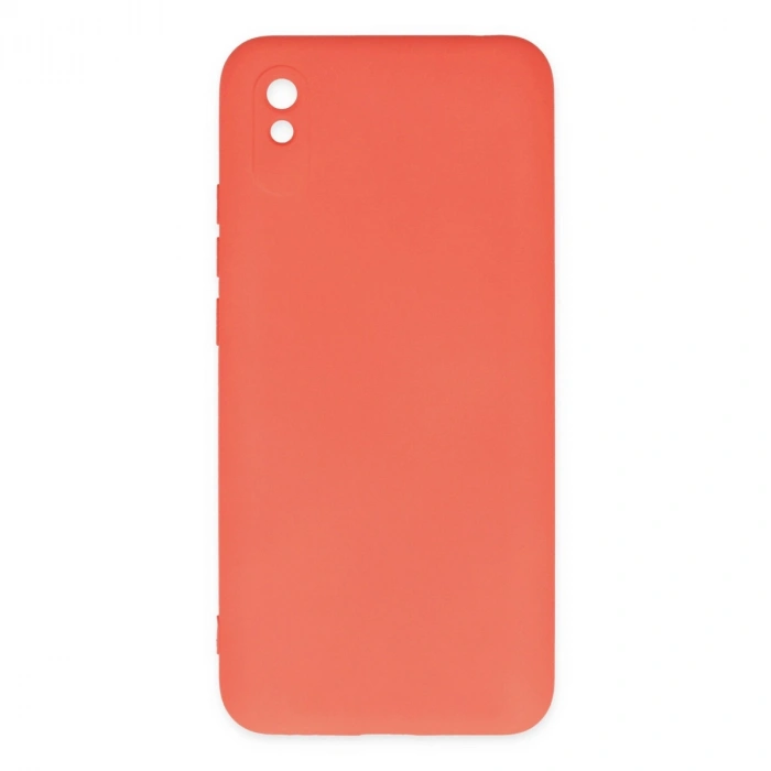 Xiaomi Redmi 9a Kılıf Nano İçi Kadife Silikon - Turuncu