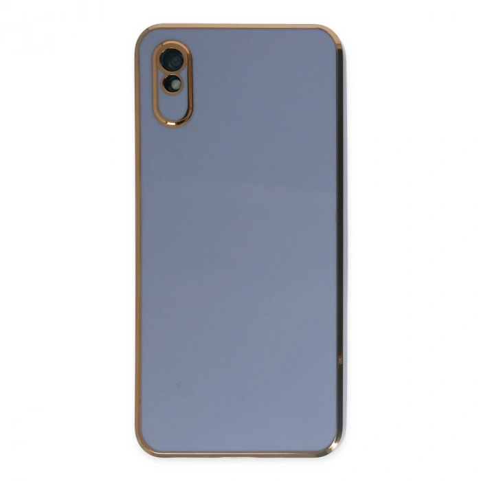 Xiaomi Redmi 9a Kılıf Volet Silikon - Mavi