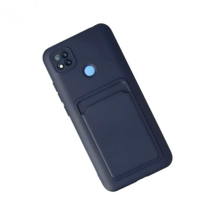Xiaomi Redmi 9c Kılıf Kelvin Kartvizitli Silikon - Lacivert