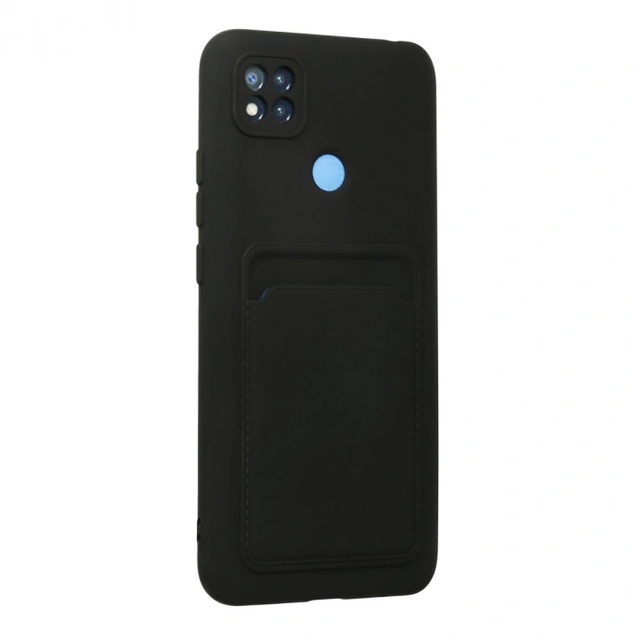 Xiaomi Redmi 9c Kılıf Kelvin Kartvizitli Silikon - Siyah