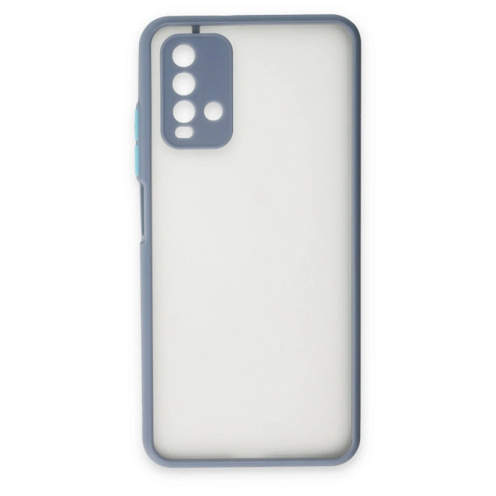 Xiaomi Redmi 9t Kılıf Montreal Silikon Kapak - Gri