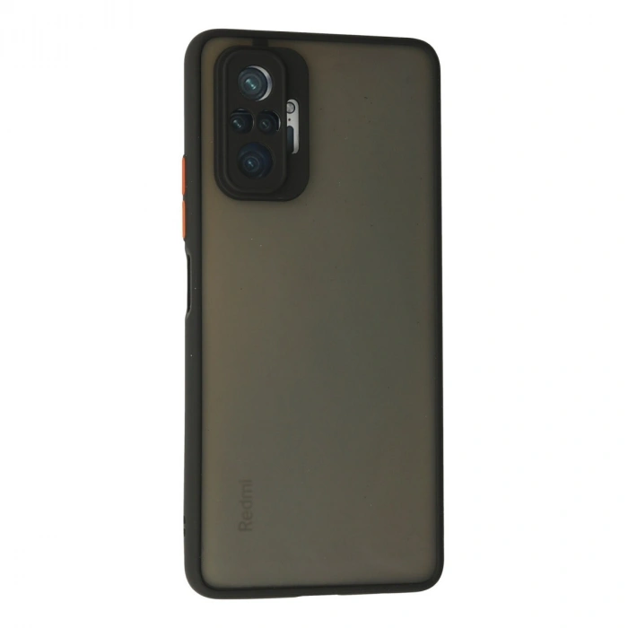 Xiaomi Redmi Note 10 Pro Kılıf Montreal Silikon Kapak - Siyah