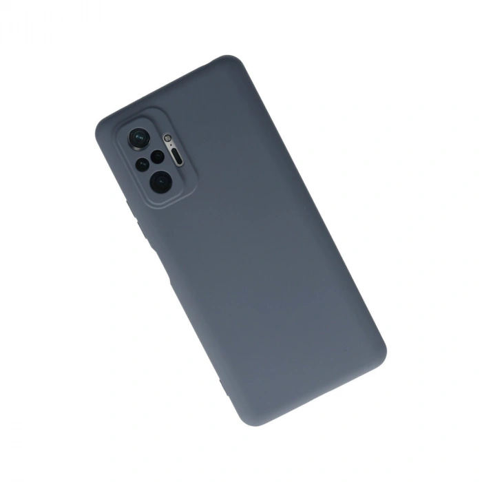 Xiaomi Redmi Note 10 Pro Kılıf Nano İçi Kadife Silikon - Gri