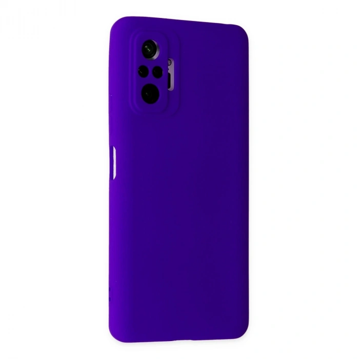 Xiaomi Redmi Note 10 Pro Kılıf Nano İçi Kadife Silikon - Mor
