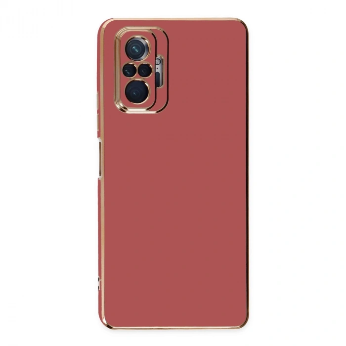 Xiaomi Redmi Note 10 Pro Kılıf Volet Silikon - Kırmızı