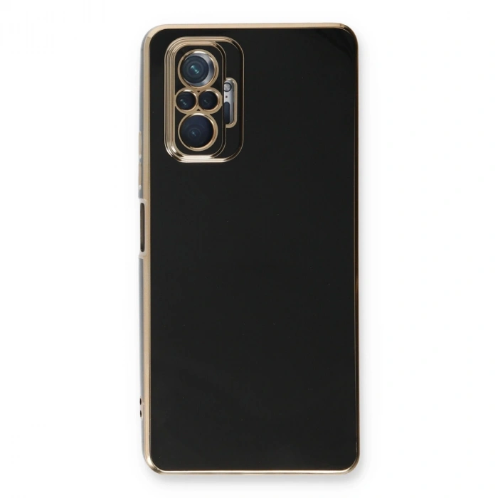 Xiaomi Redmi Note 10 Pro Kılıf Volet Silikon - Siyah