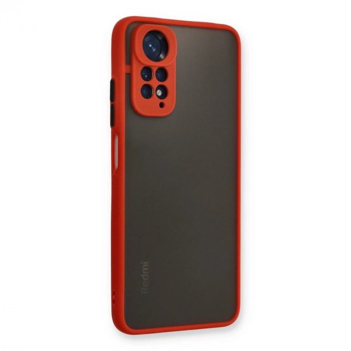 Xiaomi Redmi Note 11 Kılıf Montreal Silikon Kapak - Kırmızı