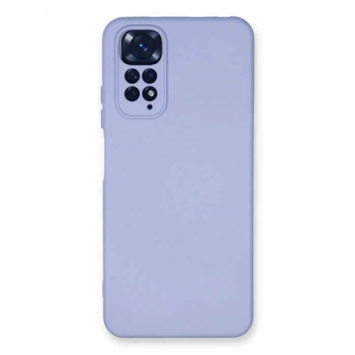 Xiaomi Redmi Note 11 Kılıf Nano İçi Kadife Silikon - Lila