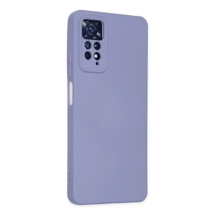 Xiaomi Redmi Note 11 Pro Kılıf Nano İçi Kadife Silikon - Lila