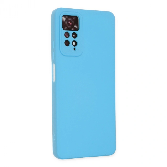 Xiaomi Redmi Note 11 Pro Kılıf Nano İçi Kadife Silikon - Mavi