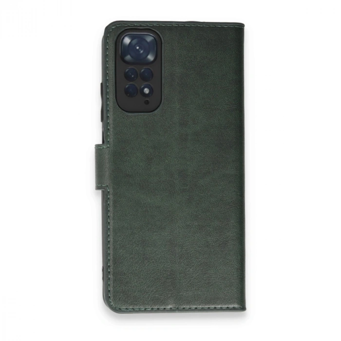 Xiaomi Redmi Note 11 Pro Kılıf Trend S Plus Kapaklı Kılıf - Yeşil