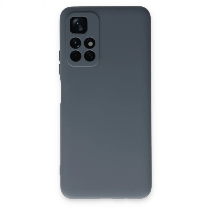 Xiaomi Redmi Note 11t Kılıf Nano İçi Kadife Silikon - Gri