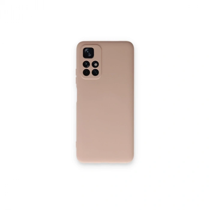 Xiaomi Redmi Note 11t Kılıf Nano İçi Kadife Silikon - Pudra
