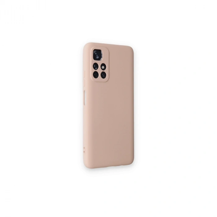 Xiaomi Redmi Note 11t Kılıf Nano İçi Kadife Silikon - Pudra