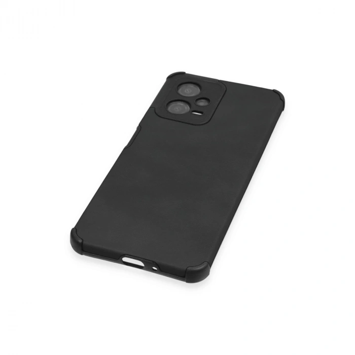 Xiaomi Redmi Note 12 5g Kılıf Loop Deri Silikon - Siyah