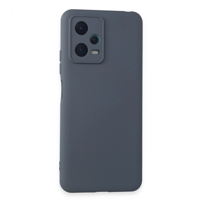Xiaomi Redmi Note 12 5g Kılıf Nano İçi Kadife Silikon - Gri
