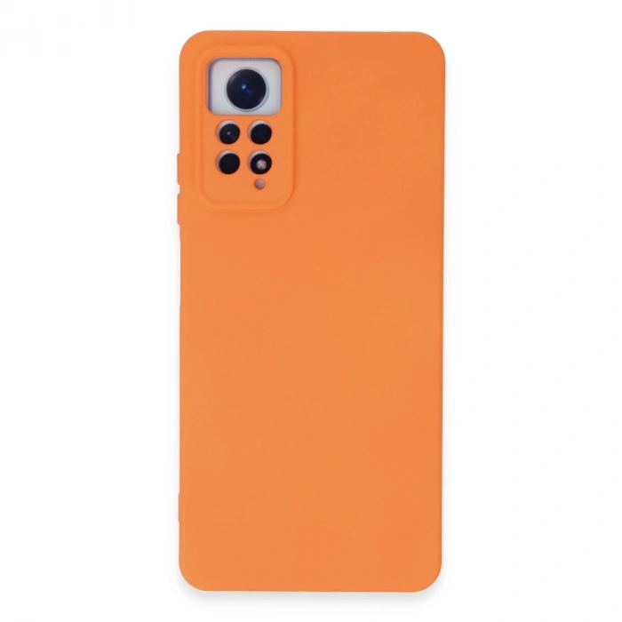 Xiaomi Redmi Note 12 Pro 4g Kılıf Nano İçi Kadife Silikon - Turuncu