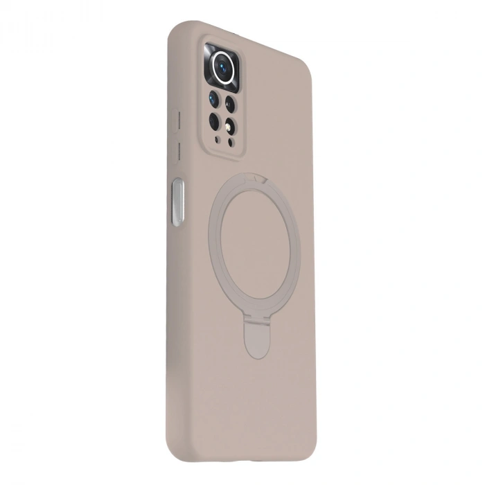 Xiaomi Redmi Note 12 Pro 4g Regal Magsafe Standlı Kapak - Çöl Titanyum