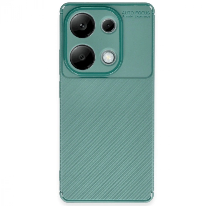 Xiaomi Redmi Note 13 Pro 4g Kılıf Auto Focus Karbon Kapak - Koyu Yeşil