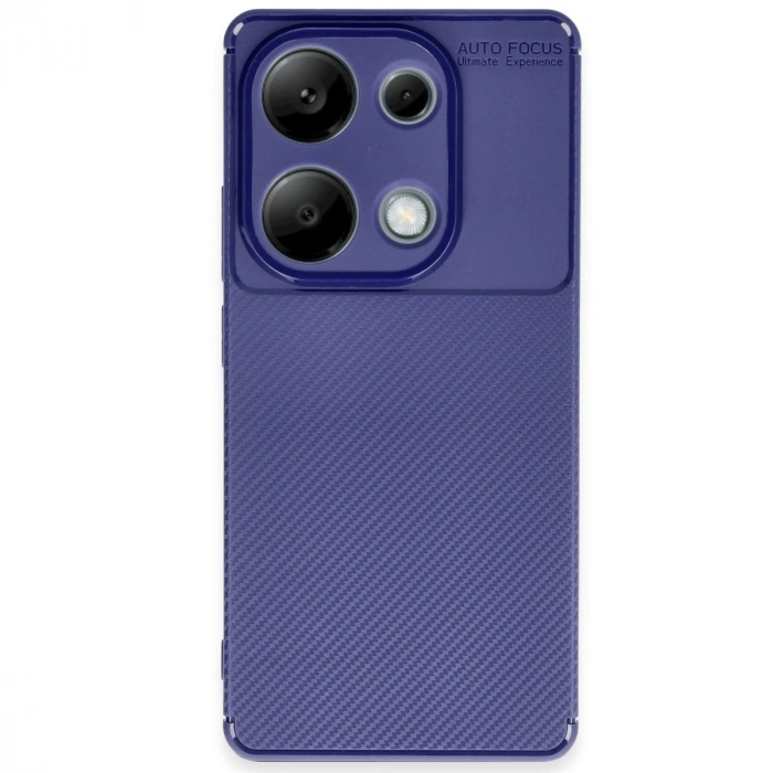 Xiaomi Redmi Note 13 Pro 4g Kılıf Auto Focus Karbon Kapak - Lacivert