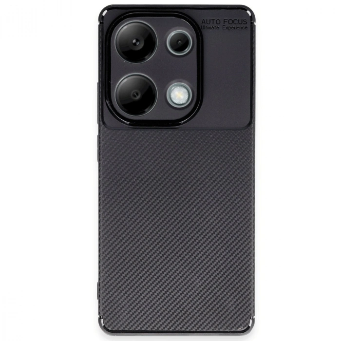 Xiaomi Redmi Note 13 Pro 4g Kılıf Auto Focus Karbon Kapak - Siyah