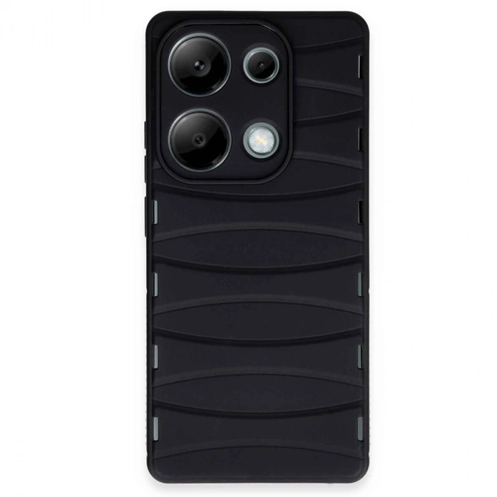 Xiaomi Redmi Note 13 Pro 4g Kılıf Bibercas Silikon Kapak - Siyah