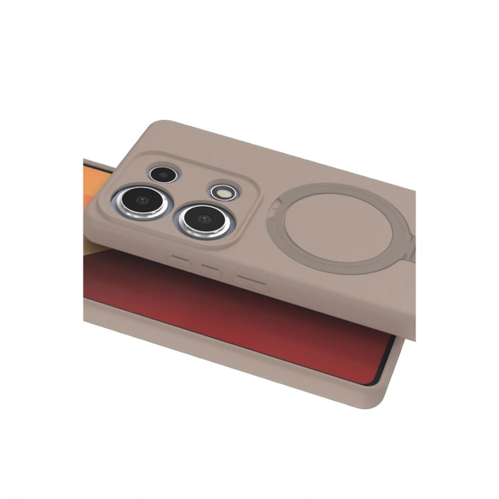Xiaomi Redmi Note 13 Pro 4g Regal Magsafe Standlı Kapak - Çöl Titanyum