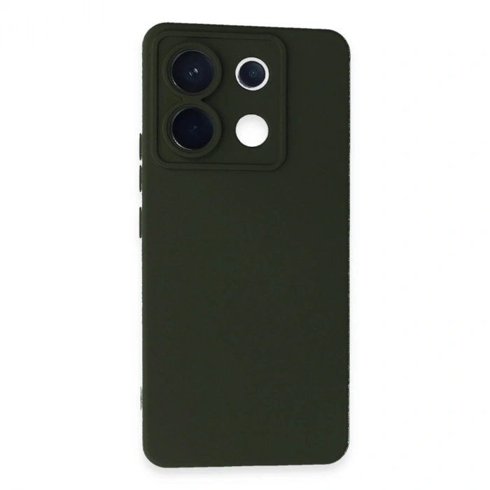 Xiaomi Redmi Note 13 Pro 5g Kılıf Nano İçi Kadife Silikon - Koyu Yeşil