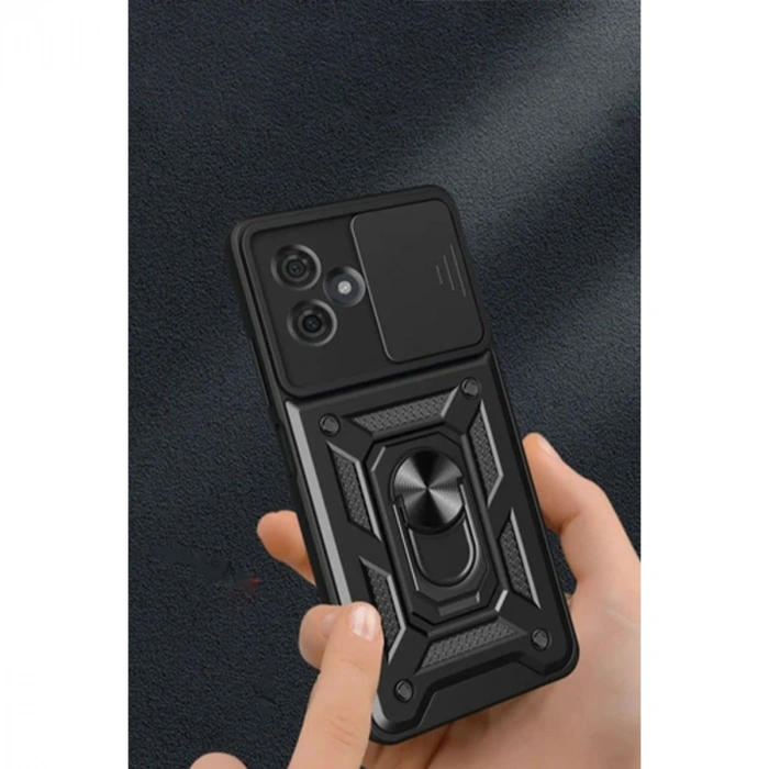 Xiaomi Redmi Note 13 Pro Plus Kılıf Pars Lens Yüzüklü Silikon - Yeşil