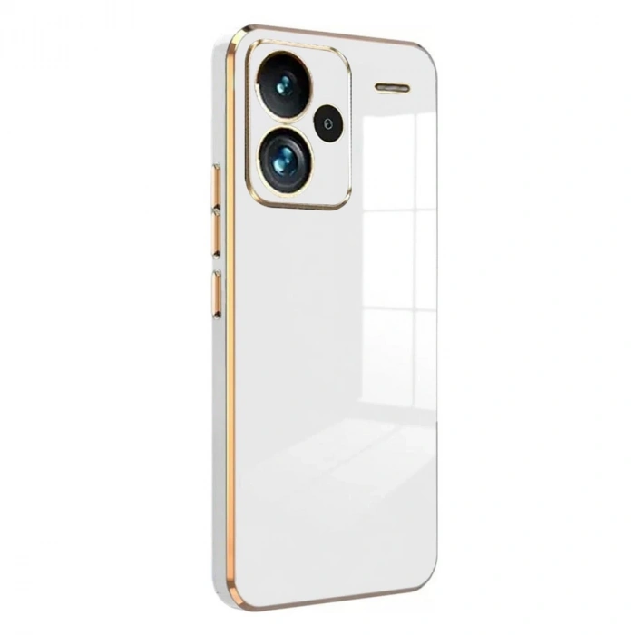 Xiaomi Redmi Note 13 Pro Plus Kılıf Volet Silikon - Beyaz
