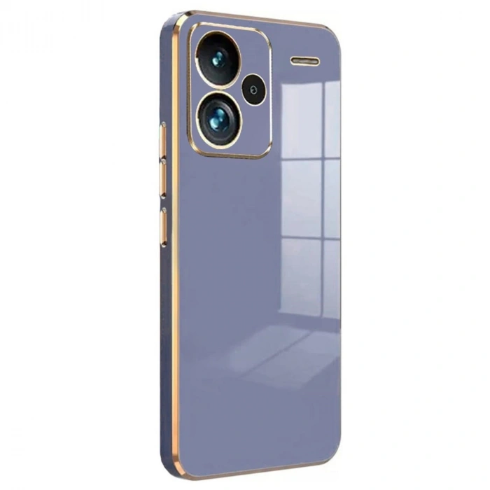 Xiaomi Redmi Note 13 Pro Plus Kılıf Volet Silikon - Mavi