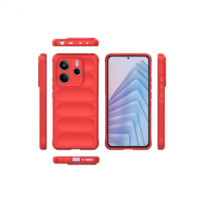 Xiaomi Redmi Note 14 4g Kılıf Optimum Silikon - Kırmızı