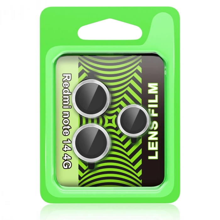 Xiaomi Redmi Note 14 4g Raze Metal Kamera Lens - Gümüş