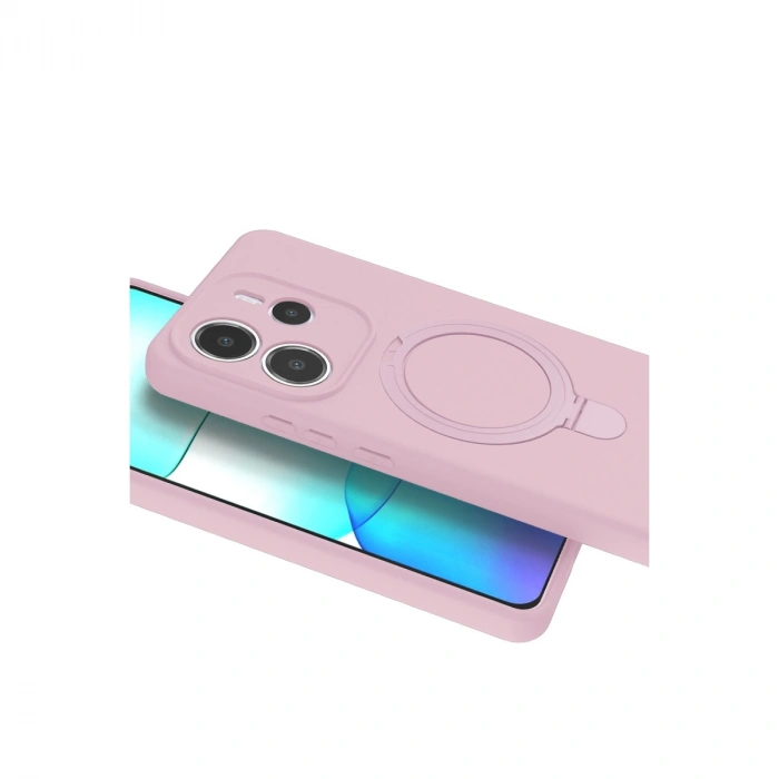 Xiaomi Redmi Note 14 4g Regal Magsafe Standlı Kapak - Açık Pembe