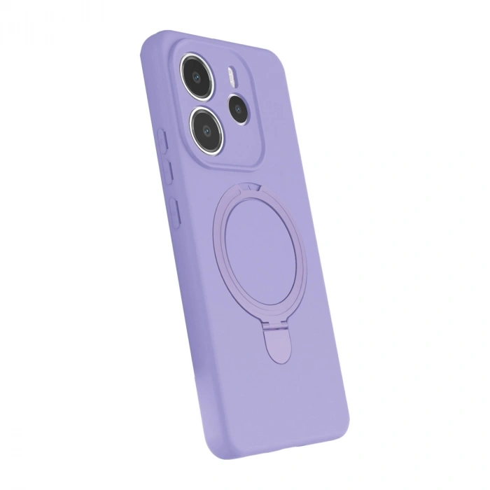 Xiaomi Redmi Note 14 4g Regal Magsafe Standlı Kapak - Lila