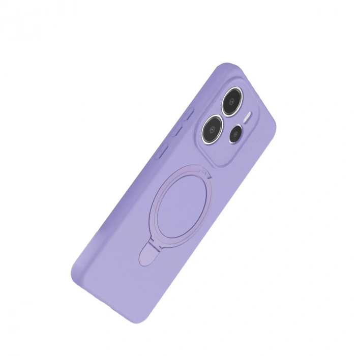 Xiaomi Redmi Note 14 4g Regal Magsafe Standlı Kapak - Lila