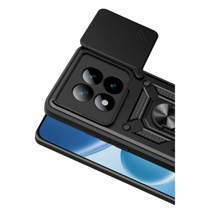 Xiaomi Redmi Note 15 Pro 4g Pars Lens Yüzüklü Silikon - Siyah