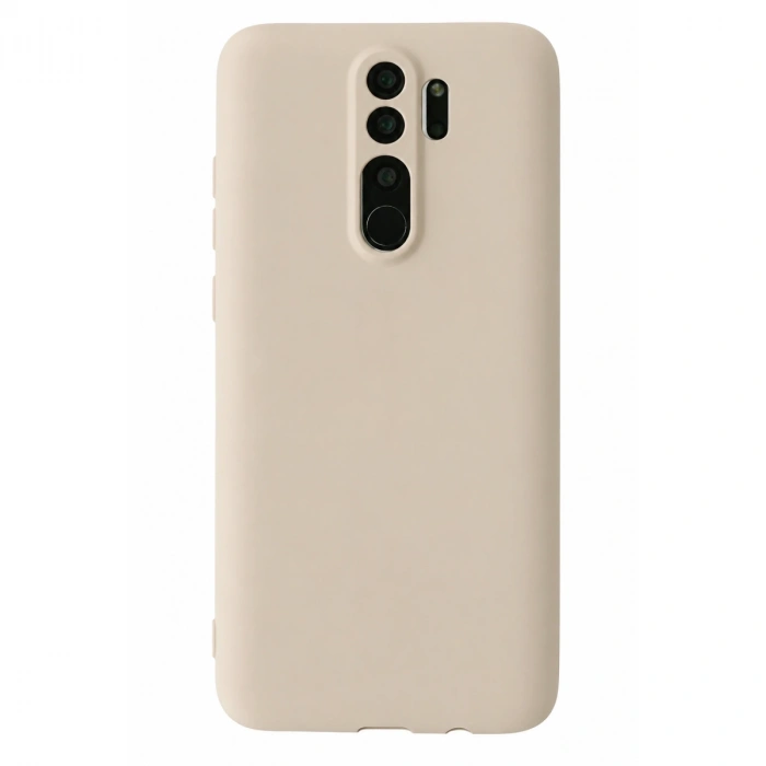 Xiaomi Redmi Note 8 Pro Kılıf First Silikon - Krem