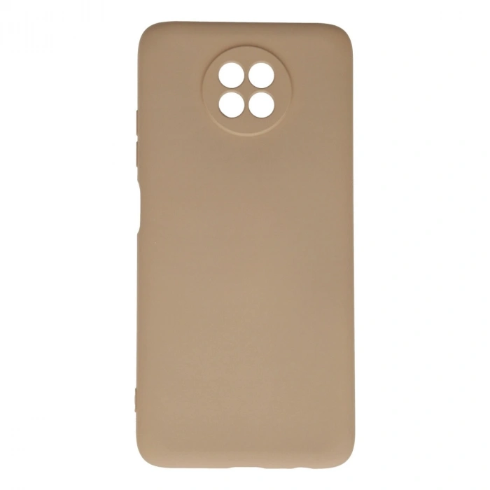 Xiaomi Redmi Note 9 5g Kılıf Nano İçi Kadife Silikon - Bej