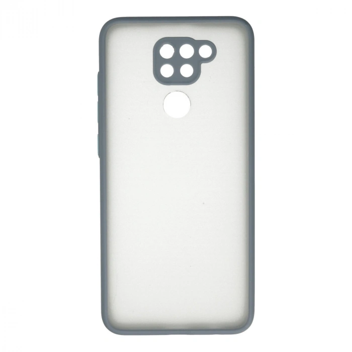 Xiaomi Redmi Note 9 Kılıf Montreal Silikon Kapak - Gri