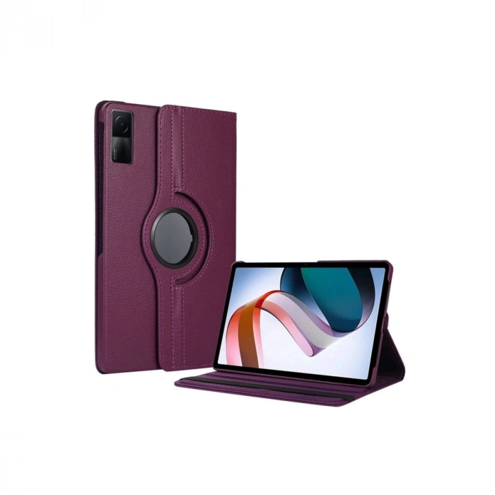Xiaomi Redmi Pad Se 4g Kılıf 360 Tablet Deri Kılıf - Mürdüm