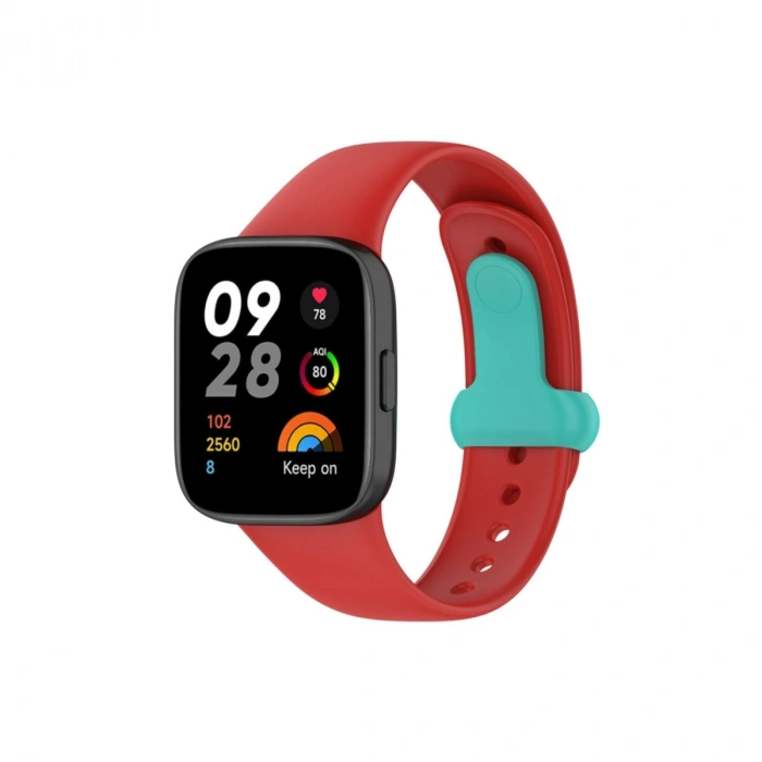Xiaomi Redmi Watch 3 Origin Silikon Kordon (SAAT DEĞİLDİR) - Kırmızı