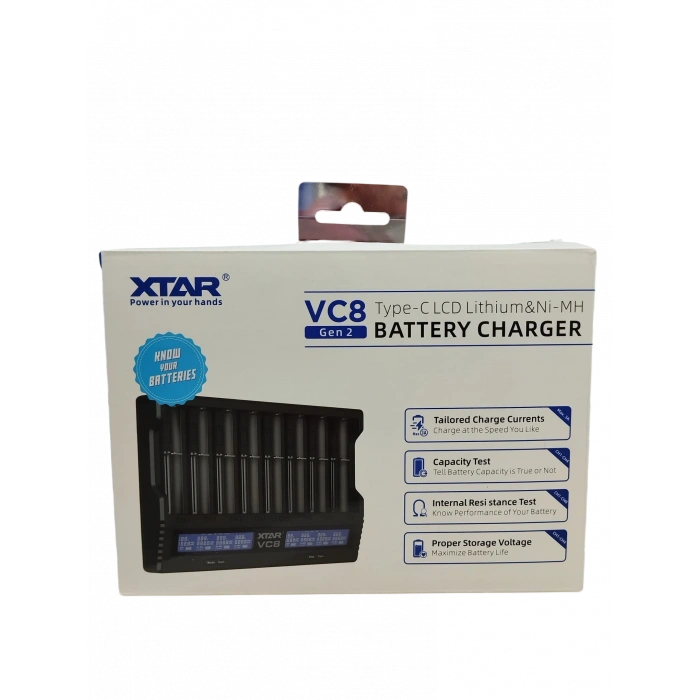 Xtar Vc8 Sekizli Li-ion / Nı-cd / Nı-mh Pil Şarj Cihazı