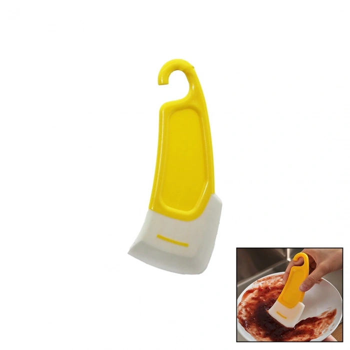 YAĞ - LEKE KAZIYICI MİNİ SİLİKON SPATULA PLASTİK SAPLI - ASKILIKLI (5324)