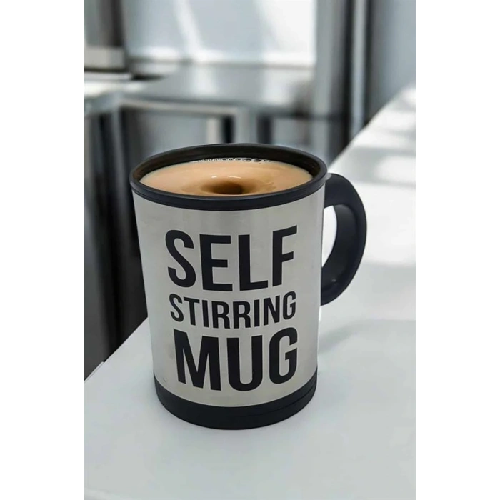 Yazılı Kupa Kendi Kendini Karıştıran Mikser Kupa Termos Bardak