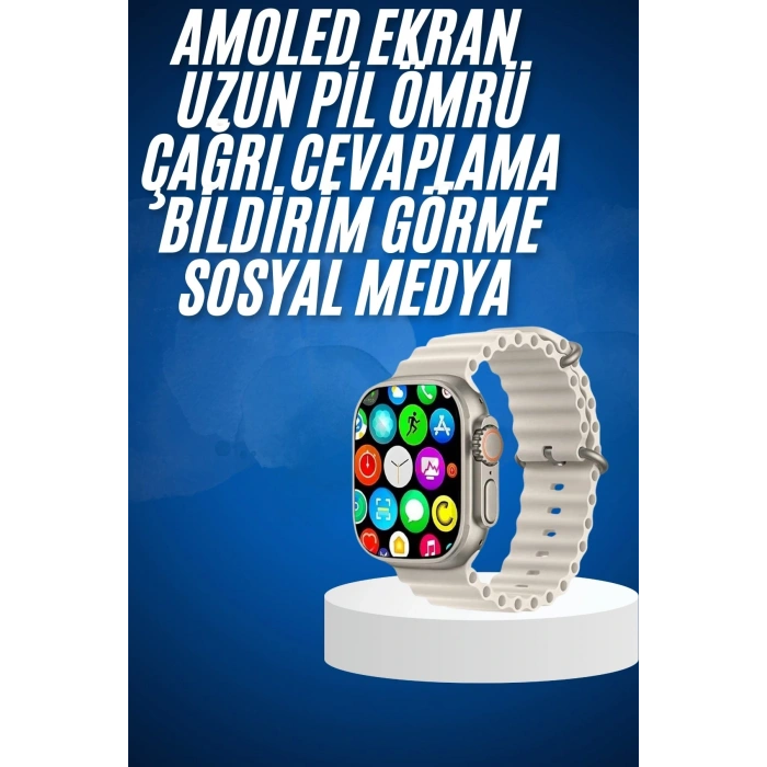 Yeni Nesil Bluetooth Bağlantılı Akıllı Saat Sosyal Medya Girişli Uyku Takibi