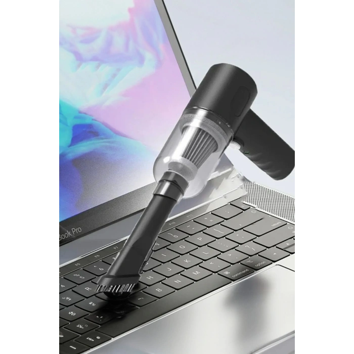 Yeni Nesil Şarjlı Kablosuz Vakumlu El Araba Süpürgesi Araç Ev Ofis Süpürgesi 3 in 1