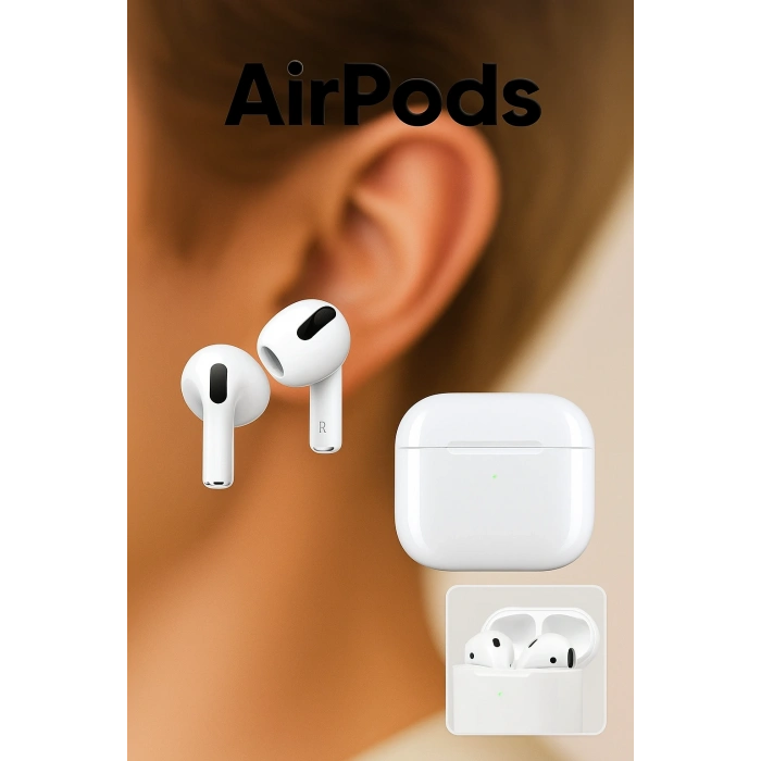 Yeni Seri AirPods 4. Nesil Bluetooth Kulak İçi Kulaklık ANC – iOS & Android Uyumlu